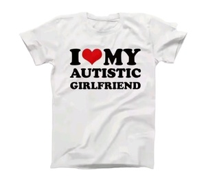 I Love My <b>Girlfriend</b> Men's Red Heart Pattern Eco-Friendly Quick Dry High Street Regular Fit Cotton Short Sleeve T-Shirt - Product Image 2