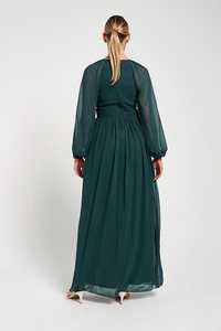 Vestido de noche para mujer con patrón sólido de lentejuelas largas Vestido de cuerpo entero con mangas largas para banquetes Fiestas Salidas Casuales - Product Image 6