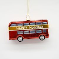 Fabrication de ballons de noël de luxe, décoration de noël, Vintage, rouge, voiture, Bus, Train, avion, boule de noël, décor de fête