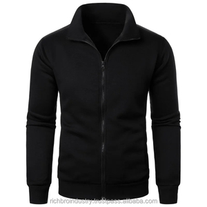 Sweat-shirts à capuche pour hommes 350GSM avec fermeture éclair, logo personnalisé de haute qualité, sweat-shirts vierges pour hommes, 100% coton molletonné, prix de gros pour hommes - Product Image 5