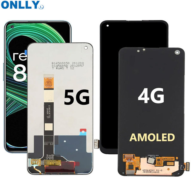 Super AMOLED Original Realme 8 Screen Replacement Pantalla De Realme 8 Lcd Mobile Phone Lcds for Realme 8 4g Display
