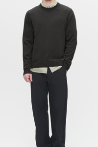 Suéter de Punto Transpirable con Cuello Redondo y Puños Elásticos Estilo Urbano para Hombre, Exclusivo, Cómodo y de Corte Relajado - Product Image 2