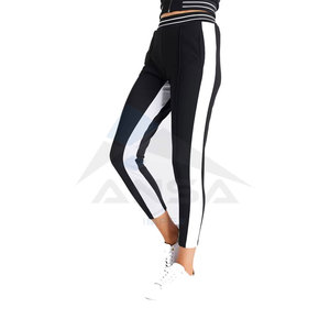 Pantalons évasés décontractés pour femmes sur mesure avec décoration élastique Toile à devant plat Hiver Respirant Confortable Pantalons de survêtement doux - Product Image 1