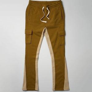 Pantalones de chándal holgados de alta calidad, pantalones acampanados de algodón 100% personalizables, pantalones de chándal de lana de felpa francesa de peso pesado - Product Image 4