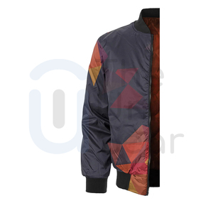 Veste bomber à col montant sur mesure de haute qualité, fermeture éclair, respirante, écologique, veste d'hiver pour hommes et femmes - Product Image 3