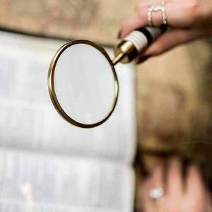 Loupe en métal en laiton antique décorative de collection unique adaptée aux cadeaux ou à l'affichage de la décoration intérieure - Product Image 3