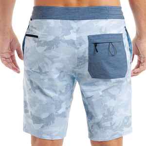 กางเกงขาสั้นตกปลาผู้ชายแห้งเร็วน้ำหนักเบามีกระเป๋าหลายใบดีไซน์แบบลำลองสำหรับฟิตเนสกลางแจ้ง - Product Image 2