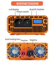 HOULI Promotion Spéciale Onduleur à Onde Sinusoïdale Pure DC/AC Monophasé 12V/24V/48V 50/60Hz 3000W-10000W, Efficacité 90%, Pour Usage Domestique et Automobile