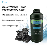 Resin Fotopolimer KEJIA yang Dapat Dicuci dengan Air, Tahan Lama, Susut Sedikit, Pengerasan UV 405nm, Kompatibel dengan Printer 3D LCD DLP MSLA