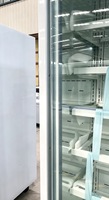 Réfrigérateur commercial à double porte vitrée pour boissons, équipement de présentation pour supermarchés, magasins de proximité et bars