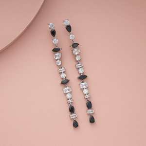 Trendy Religious Style Drop Earrings 183693 Made of Copper <b>and</b> Zinc Alloy with Diamond for Parties - Product Image 4