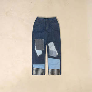 Pantalones Vaqueros Anchos de Cintura Alta con Parches, Transpirables, Estilo Y2K, con Estampado, Talla XL - Product Image 2