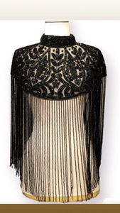 เดรสทรงตรงแนวเบอร์เลสค์ประดับลูกปัดและปักเลื่อมที่คอและไข่มุกสำหรับชุดเทศกาลคลับ - Product Image 4