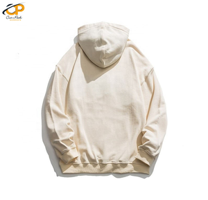Sudadera con capucha de peso pesado de gran tamaño con hombros caídos personalizada de algodón Terry francés de lana Unisex esencial en blanco liso de alta calidad para hombre - Product Image 2