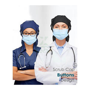 Gorro Quirúrgico Unisex Grande con Forro de Satén, para Cabello Largo, con 4 Botones, Cómodo, Reutilizable, Transpirable, para Playa y Deportes - Product Image 6