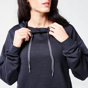 Fitness mujer gimnasio al aire libre sudaderas con capucha algodón coreano logotipo personalizado/OEM Etiqueta Privada Streetwear en blanco liso mujeres gimnasio sudaderas con capucha - Product Image 5