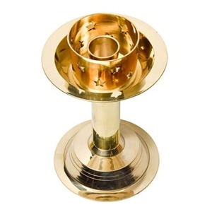 เชิงเทียนทองเหลืองบริสุทธิ์สำหรับตกแต่งห้องสวดมนต์ตกแต่งบ้าน - Product Image 3