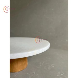 Wooden and Marble <b>Cakes</b> <b>Stand</b> Manufacturer Wholesaler <b>Cake</b> <b>Cake</b> <b>Stand</b> Home & Decoration Flower Decor Romantic Theme <b>Cake</b> Display - Product Image 5