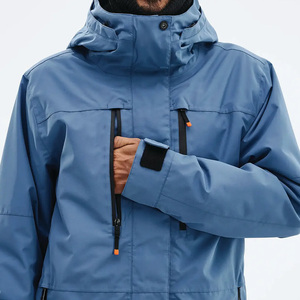 Combinaison de ski et de snowboard coupe-vent pour homme et femme, deux pièces, fermeture éclair à capuche, vêtements de neige - Product Image 2