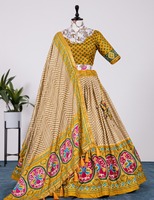 Patola imprimé de qualité indienne avec feuille de travail pour femmes Lehanga, Choli pour vêtements de mariage et de festival du fournisseur indien