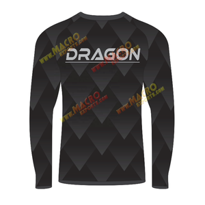 เสื้อรัดรูปแขนยาวสำหรับผู้ชายเสื้อแบบ rash GUARD MMA surfing rash GUARD UPF 50พิมพ์แบบถ่ายเทความร้อนกำหนดเองโพลีเอสเตอร์/ สแปนเด็กซ์220กรัม - Product Image 6