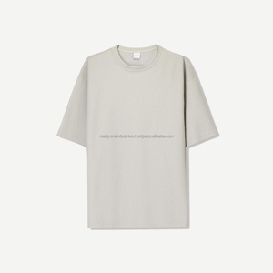 Camiseta informal de manga corta con estampado trasero bordado frontal sólido clásico de algodón puro 100% de gran tamaño para hombre - Product Image 5