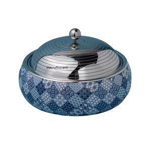 Último diseño personalizado Metal oro acabado alta calidad hecho a mano comida servir cazuela de lujo calentador de alimentos para Hotel y restaurante - Product Image 5