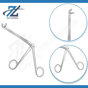 Rongeur Northfield Curvo de Corte Ascendente, Mordida de 4 mm, Eje de 133 mm, Instrumento Quirúrgico Manual de Acero Inoxidable, Certificado CE - Product Image 3
