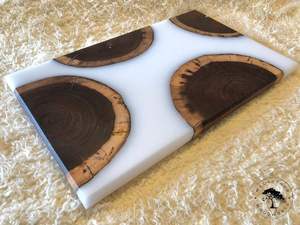 Classic Wooden and <b>Epoxy</b> <b>Resin</b> Durable Rectangle Serving Tray Hot Items Wholesale for Decoration Customized Size Shape <b>Colour</b> - Product Image 3