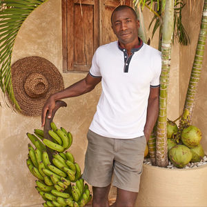 Camiseta Unisex Casual Ultifresh, Lavada, de Doble Piqué, con Cuello Redondo, Lisa, de Punto, Ecológica, de Poliéster/Algodón, Corte Regular - Product Image 2