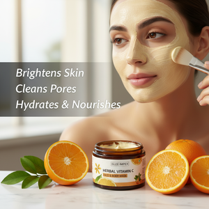 Crème à la vitamine C à base de plantes Glee Impex pour le visage et le corps |   Nettoyage des pores, éclaircissant, parfum de curcuma et de citron, tous types de peau, OEM/ODM privé - Product Image 4