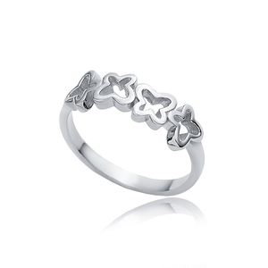 <b>Plain</b> Butterfly Design Cluster Earrings Wholesale 925 Sterling <b>Silver</b> Turkish Handmade Jewellery - Product Image 5