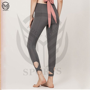 Pantalones de Yoga Transpirables Personalizados para Mujer, Leggings de Color Sólido de Secado Rápido con Bolsillo y Alta Elasticidad - Product Image 5