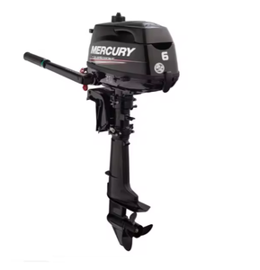 Motor fueraborda de 6hp y cuatro tiempos para timón de barra - Eje de 15 pulgadas, Inclinación/ajuste manual, Arranque manual en venta - Product Image 1