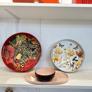Boîte de plateau de service en laque brillante personnalisée napperon en bois acrylique chargeur assiette serviette de table Hotel Resort table de rangement décorative - Product Image 4