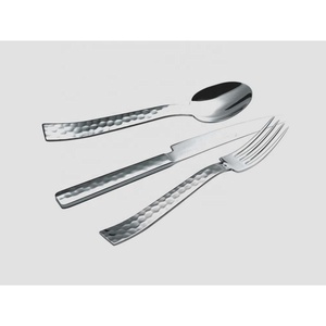 Vente en gros de couverts personnalisés en acier inoxydable argenté mat poli couteau fourchette cuillère design plat manche argenté - Product Image 4