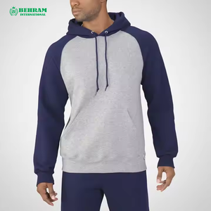 Sweat à capuche unisexe BSCI, fabricants de vêtements, logo personnalisé, 100% coton molletonné/éponge française, respirant, séchage rapide, poids lourd - Product Image 3