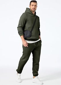 Conjunto Deportivo Premium de 2 Piezas para Hombre, 100% Algodón, Sudadera con Capucha y Pantalones Deportivos - Product Image 5