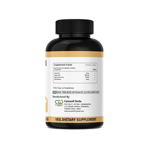 Acide alpha-lipoïque de marque privée premium, 150 capsules, sans gluten, végétarien, complément ALA, soutien immunitaire, personnalisé - Product Image 3