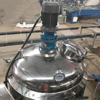 Mélangeur Homogénéisateur Industriel pour Détergent Liquide en Gel, avec Moteur, Boîte de Vitesses et Roulement, Haute Uniformité, Capacité 100-1000L