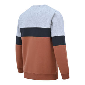 Personnalisable 100% coton hommes gris chiné couleur bloc sweat hiver à capuche respirant tricoté Style sweats à capuche - Product Image 4