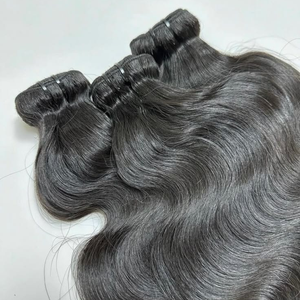Extensions de cheveux humains indiens 100% Remy Blessing, double trame, Ondulées, haute qualité, machine à double trame, meilleur prix, lot - Product Image 4