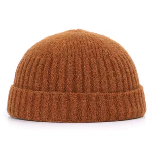 Custom Embroidery Logo Winter <b>Merino</b> <b>Wool</b> Knit <b>Beanies</b> for Men Jacquard <b>Beanie</b> Embroidery Distressed Winter Knitted Hat <b>Beanie</b> - Product Image 5