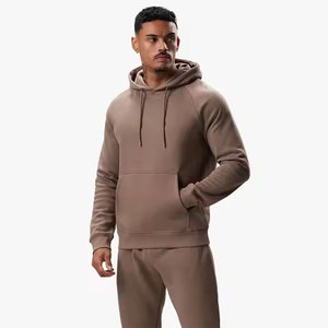 Venta al por mayor personalizado de los hombres de peso pesado 100% algodón Boxy chándal de talla grande sólido estampado moda de la calle para el invierno - Product Image 2