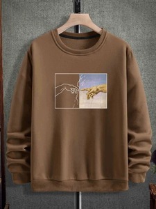 Sweat-shirt à capuche imprimé tendance pour hommes 100% coton doux personnalisable pour la saison d'hiver fabriqué au Pakistan - Product Image 3