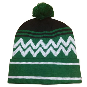 หมวกบีนนี่ถักไหมพรมคุณภาพสูงลายแจ็คการ์ดสำหรับฤดูหนาว พร้อมโลโก้สั่งทำ รุ่นใหม่ ขายดี ราคาถูก สำหรับผู้ใหญ่ - Product Image 1