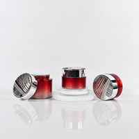 Ensemble de flacons cosmétiques de luxe Mingsheng 30ml 50ml 100ml 120ml 150ml Flacons en verre pour crème et lotion avec bouchons à couronne