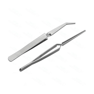 New 14 cm <b>Bracket</b> Holding Tweezer Placing Direct Bond Holder Cross Lock Orthodontic Instruments Surgical Forceps CE ISO Approved - Product Image 1
