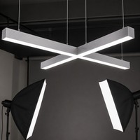 Lumière LED linéaire encastrée pour studio photo 1800 mm, spot LED encastré linéaire, downlight LED