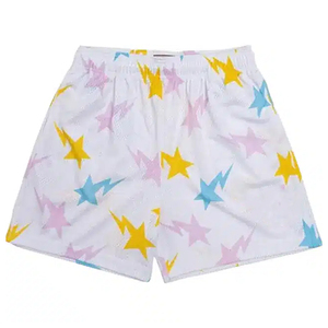 Pantalones cortos de malla de cintura media estilo Hip Hop para hombre de alta calidad sublimados personalizados al por mayor 2025 pantalones cortos de malla de sublimación de secado rápido EE - Product Image 1